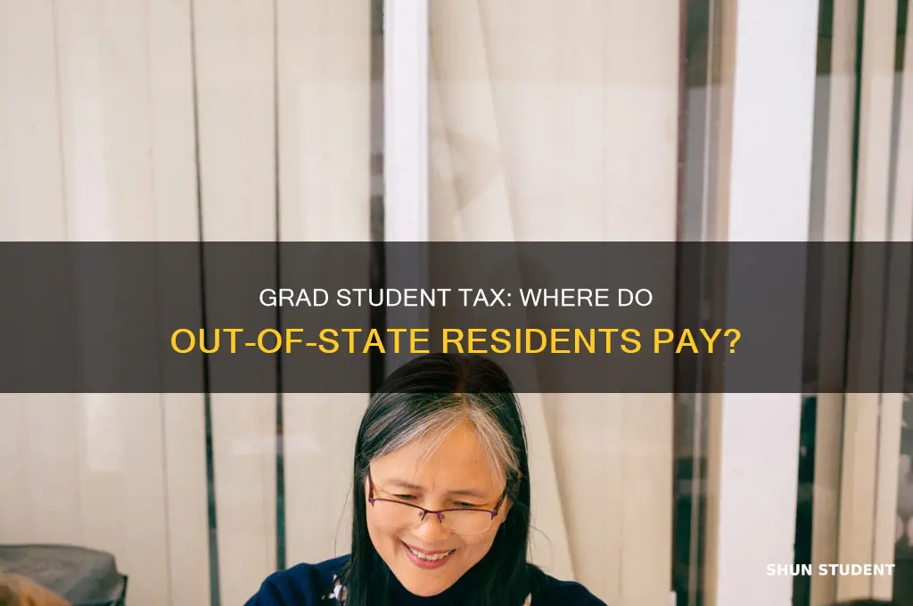 where does an out of state grad student pay taxes