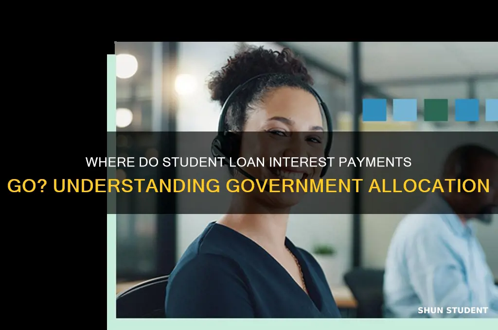 where does interest go on student loans to govt