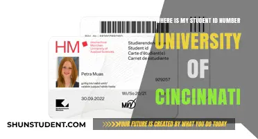 Student ID: Locating Your University of Cincinnati ID