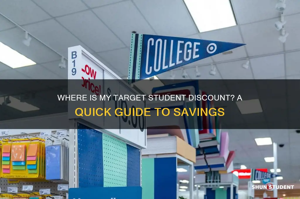 where is my target student discount