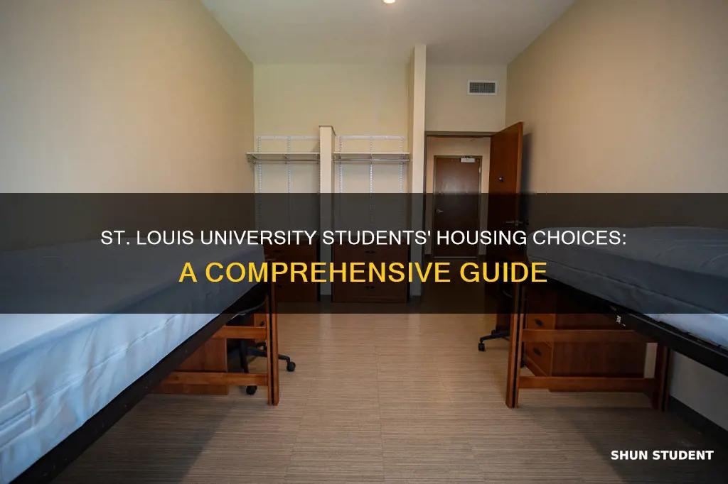 where st louis university students live