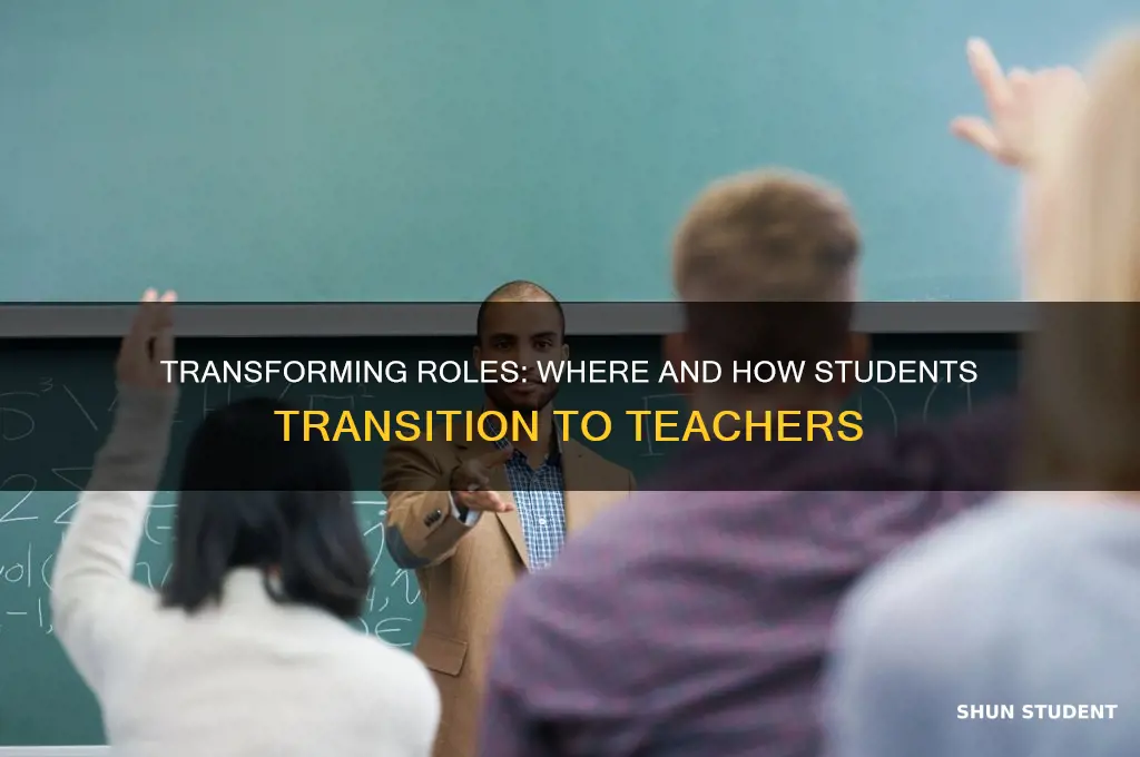 where to change student to teacher
