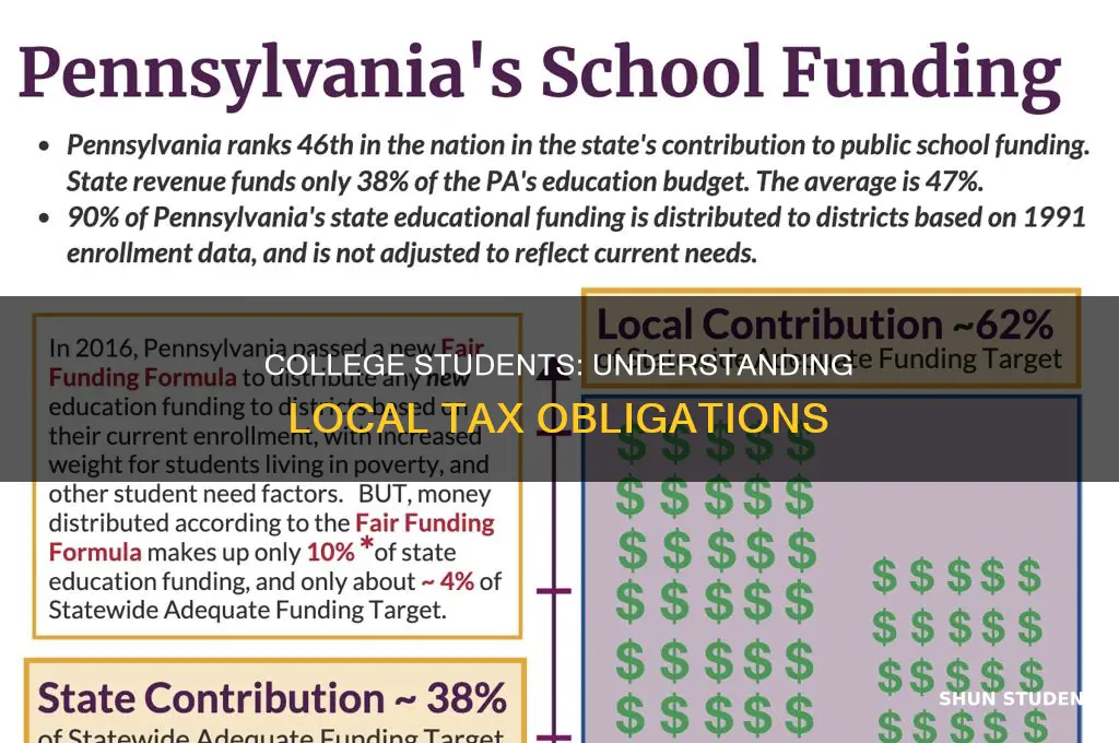 where to college student pay local taxes