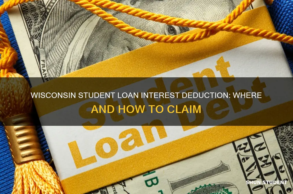 where to deduce student loan interest wisconsin state