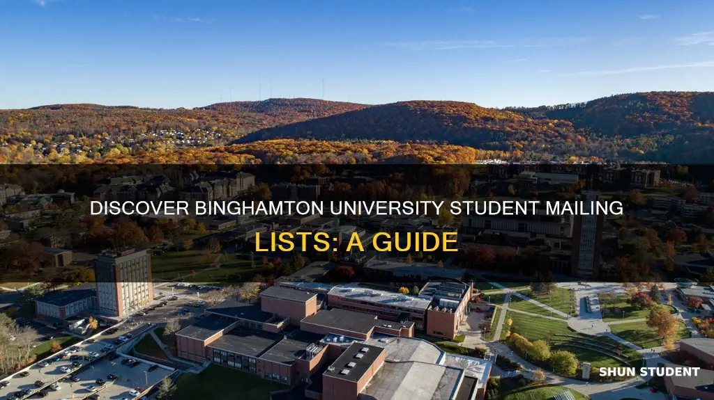 where to find binghamton university student mailing