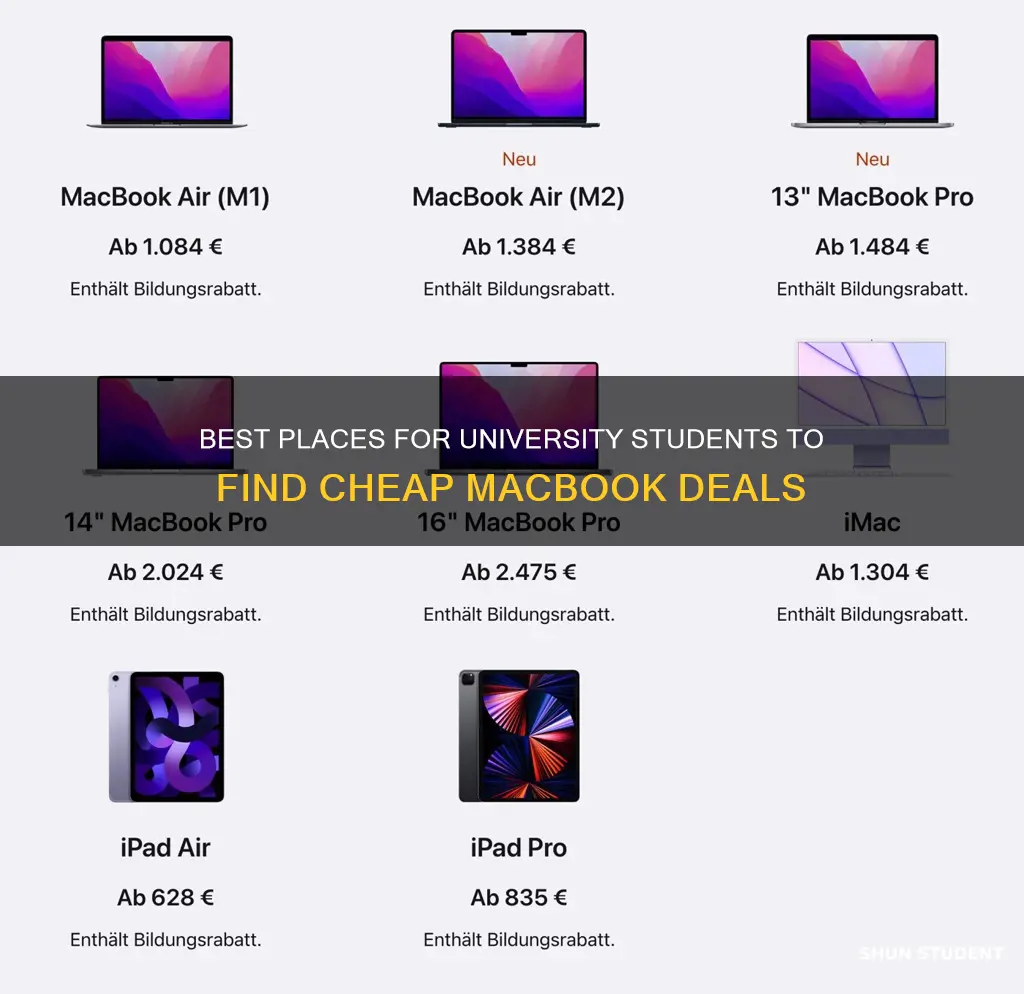 where to find cheap macbook deals for university students
