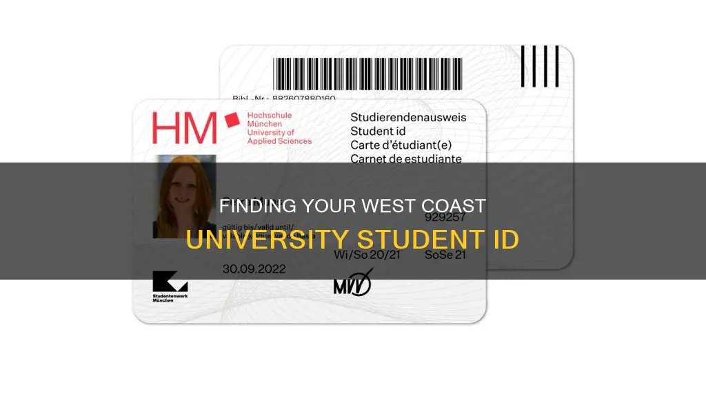 where to find my student id from west coast university
