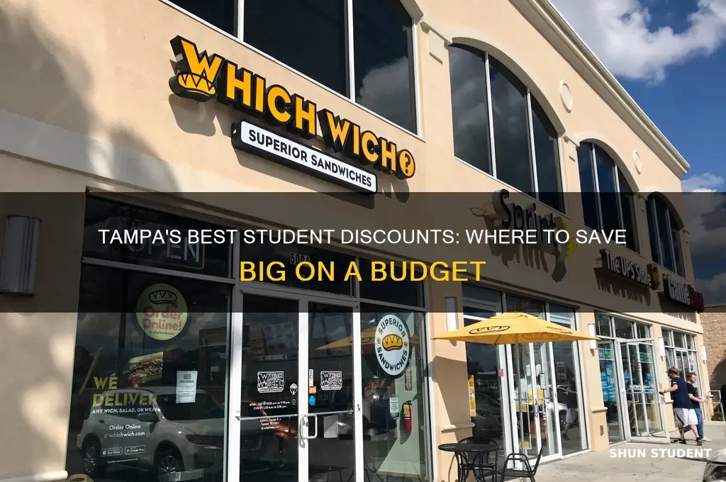 where to get student discounts tampa