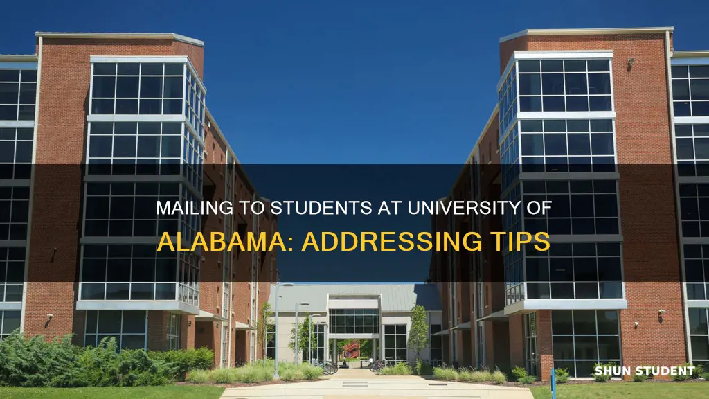 where to send mail to student at university of alabama