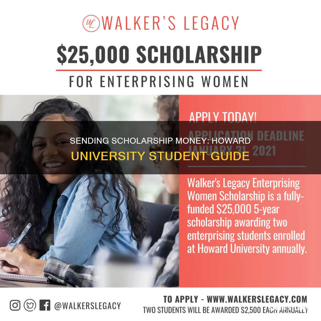 where to send scholarship money for student at howard university
