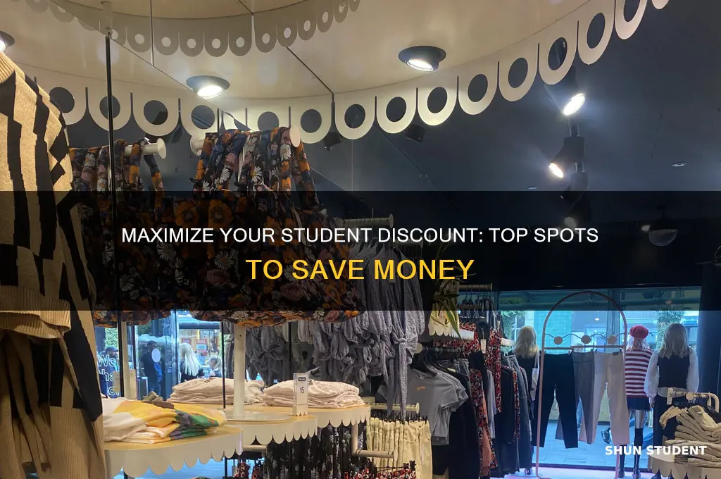 where to use my student discount