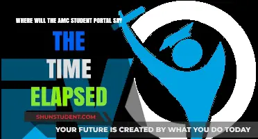 AMC Student Portal: Locating Time Elapsed Since Login