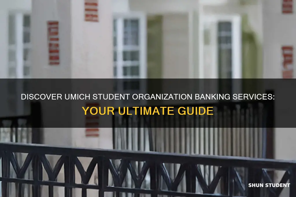 where will you find the student organization banking services umich