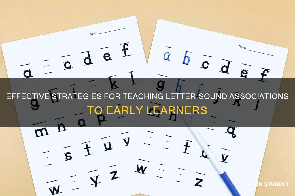 which are suggestions for teaching students to form letter-sound associations