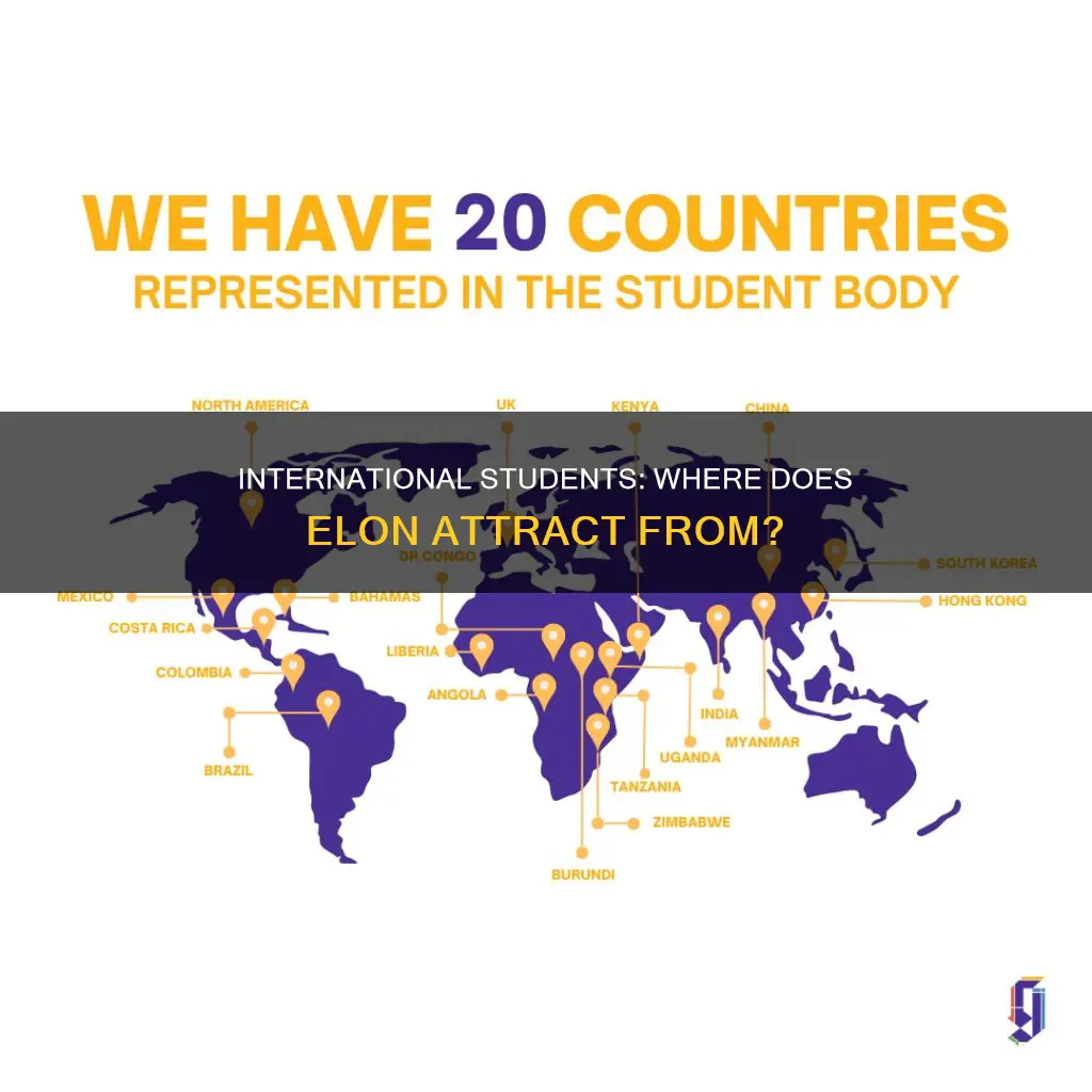 which countries are elon international students from