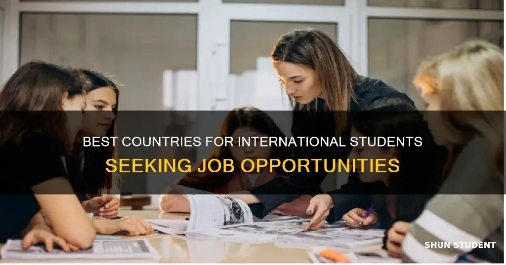 which country has best job opportunities for international students