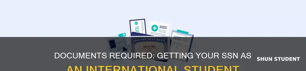 which documents needed for ssn for international students