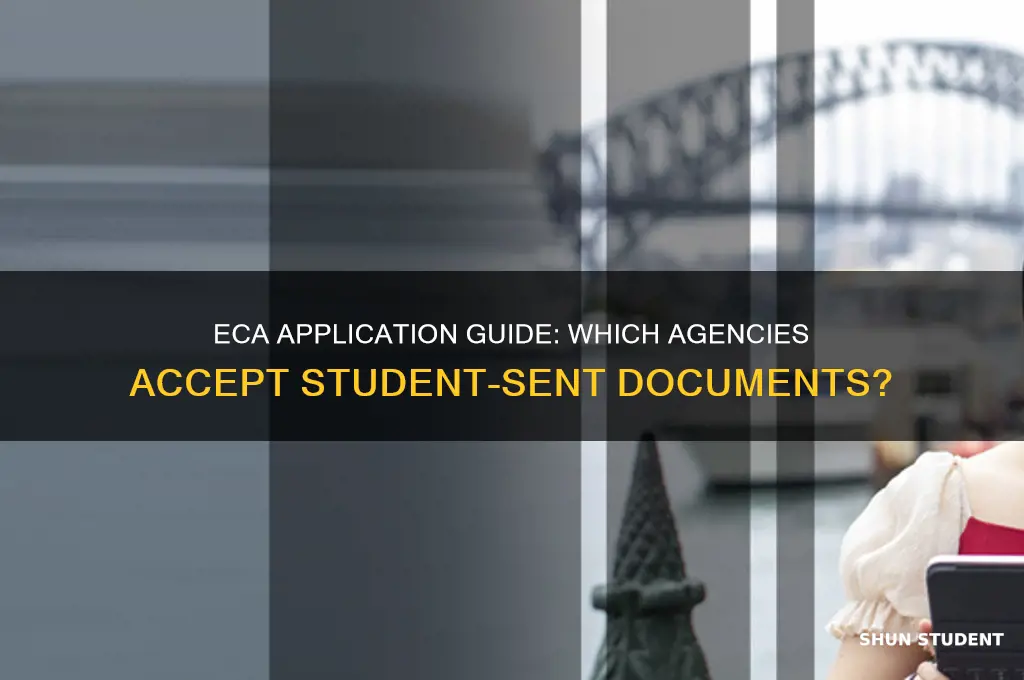 which eca will accept applications with student sending the documents