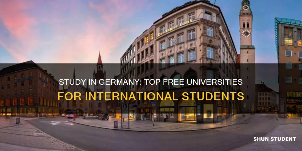 which german universities are free for international students