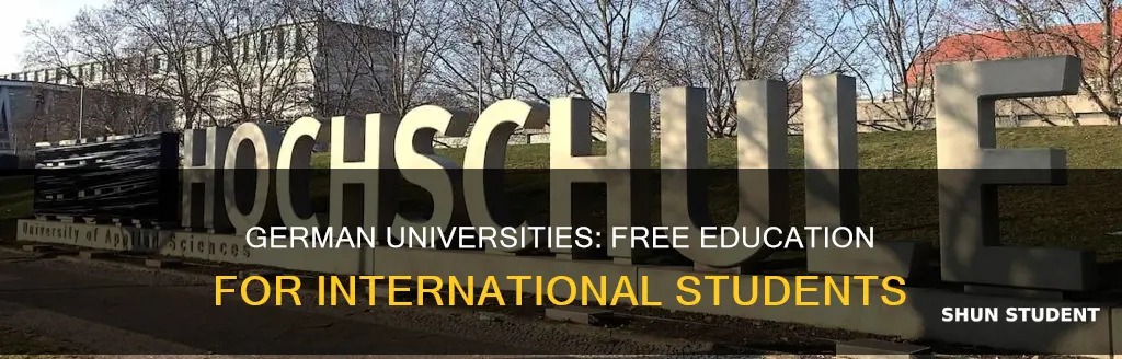 which german universities are free for international students