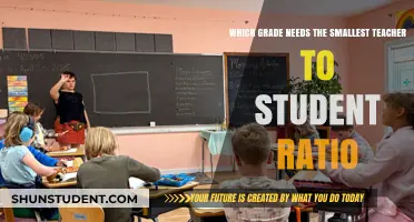 Optimal Learning: Which Grade Requires the Smallest Teacher-Student Ratio?