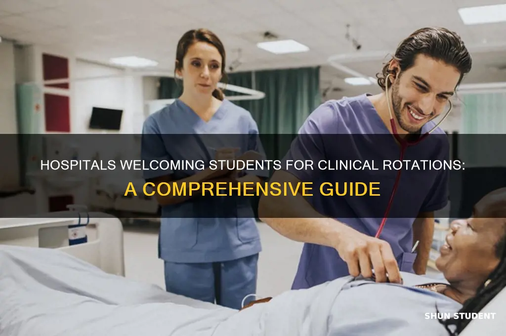 which hospitial will let students use them for clinical site