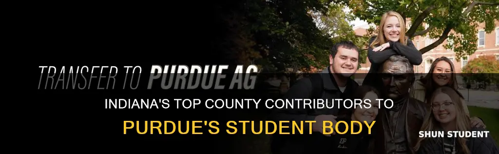 which indiana counties send the most students to purdue university