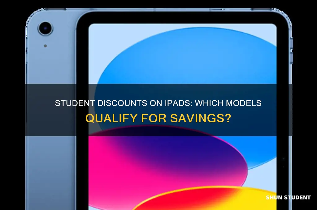 which ipads are eligible for student discount