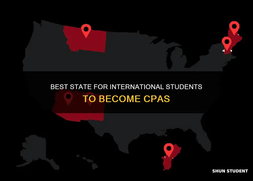 which is best state for cpa of international students