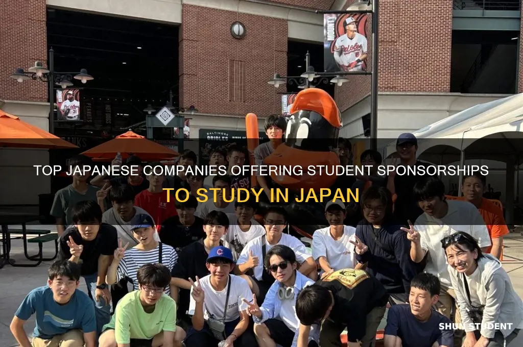 which japanese companies will sponsor students to go to japan