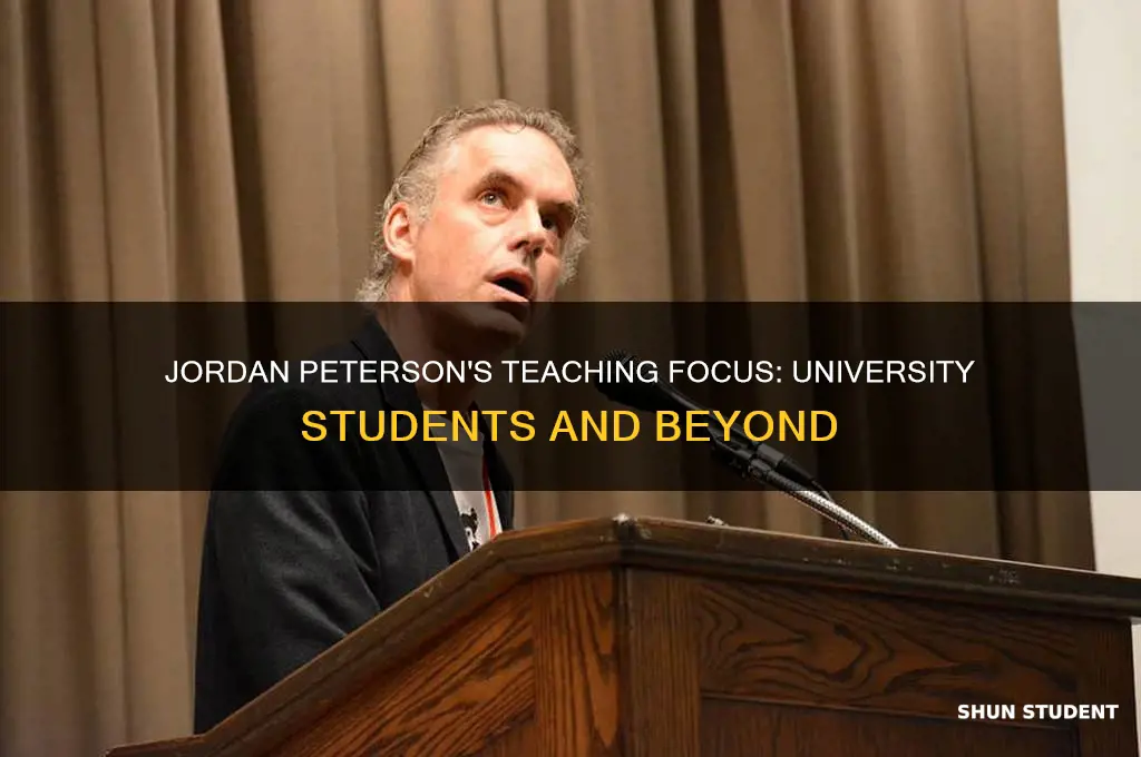 which level of students jordan peterson teach