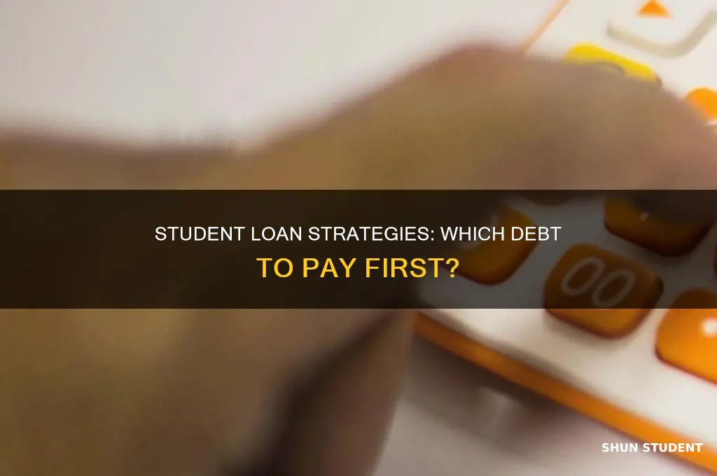 which loan to pay off first student loans