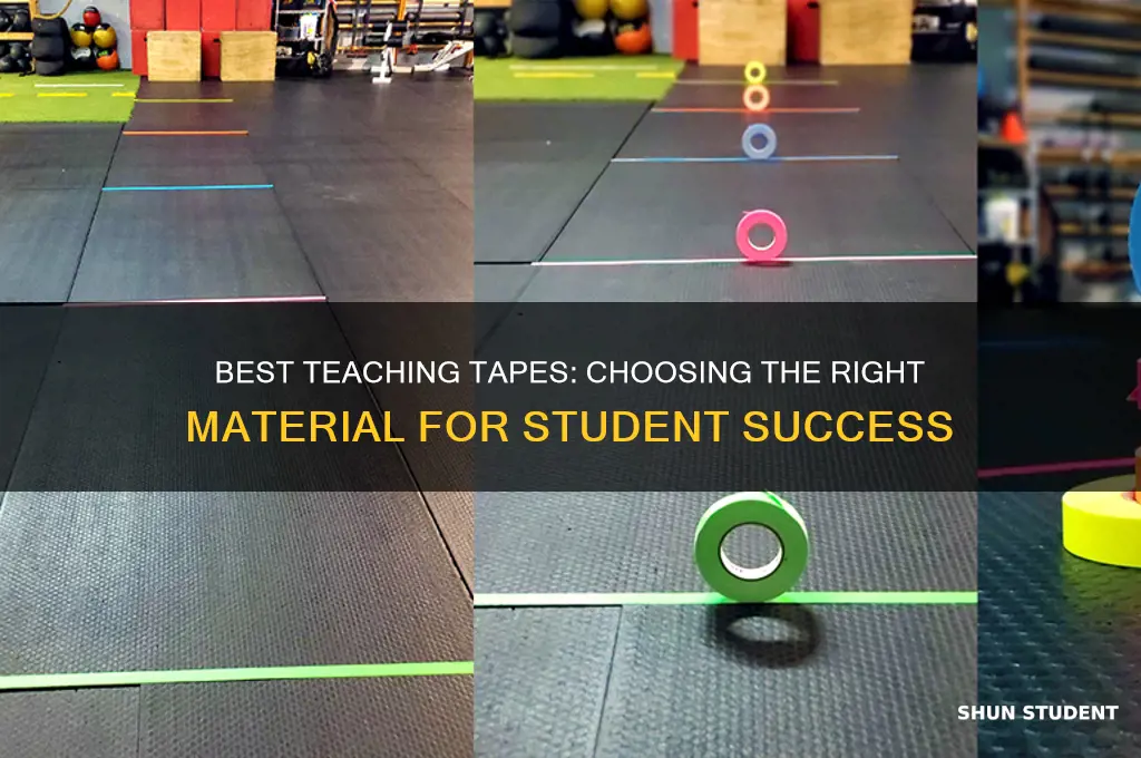 which material to tape as a teacher for a student
