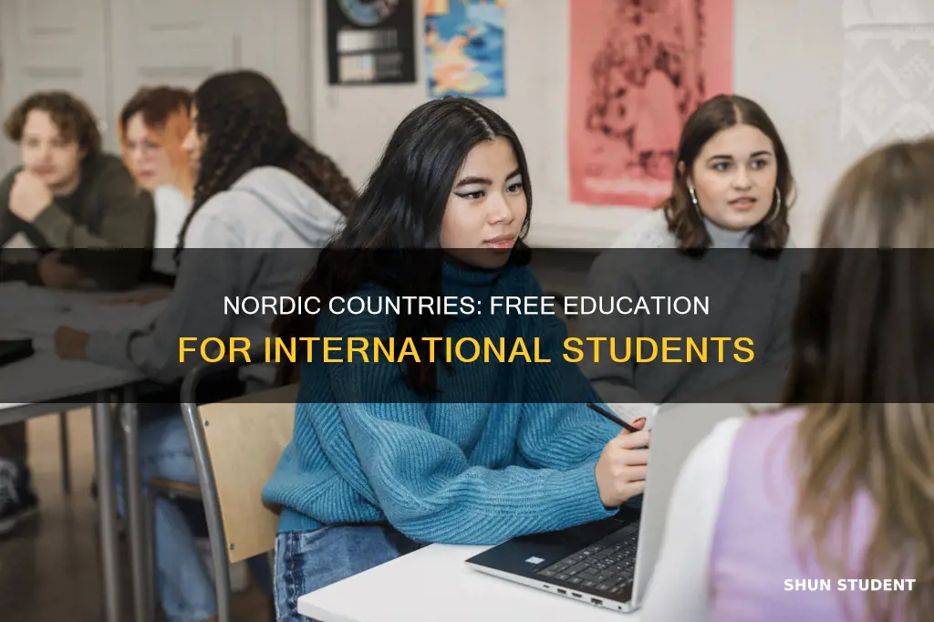 which nordic country provides free education for international students