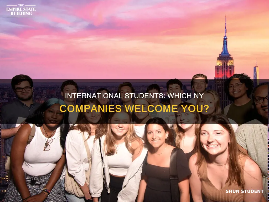 which ny company accept international students