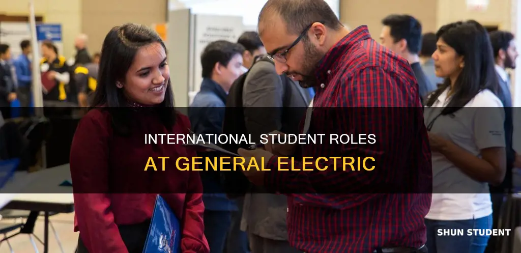 which positions do general electric hire international students for