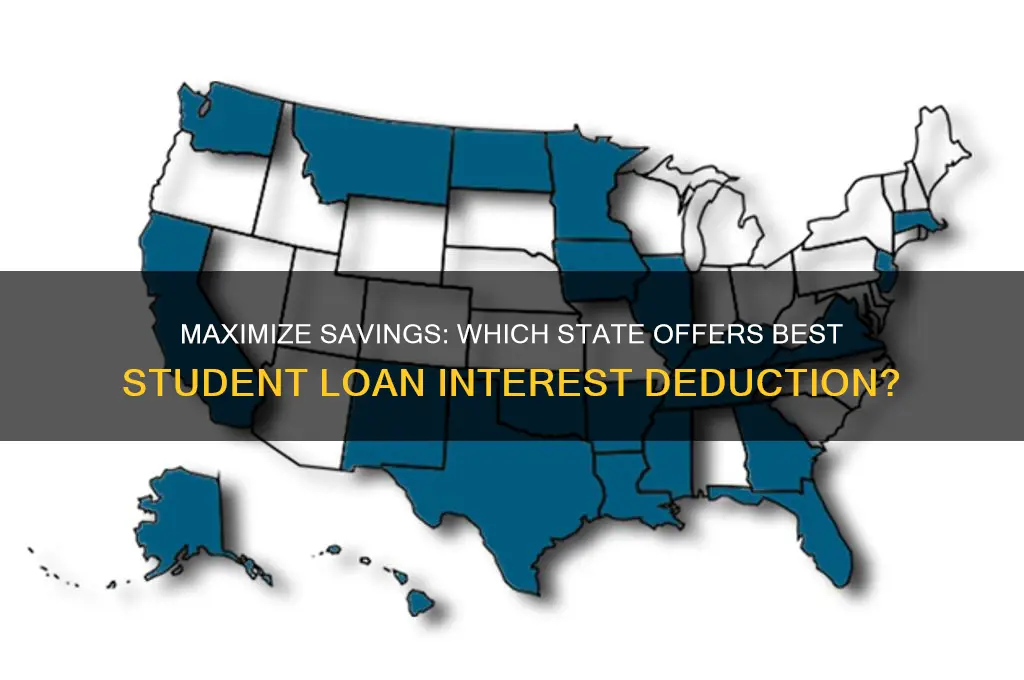 which state for student loan interest deduction