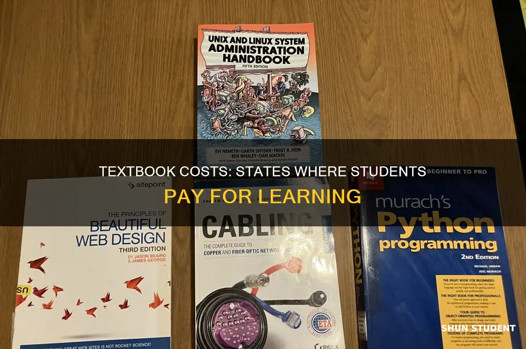 which states require students to pay for textbooks