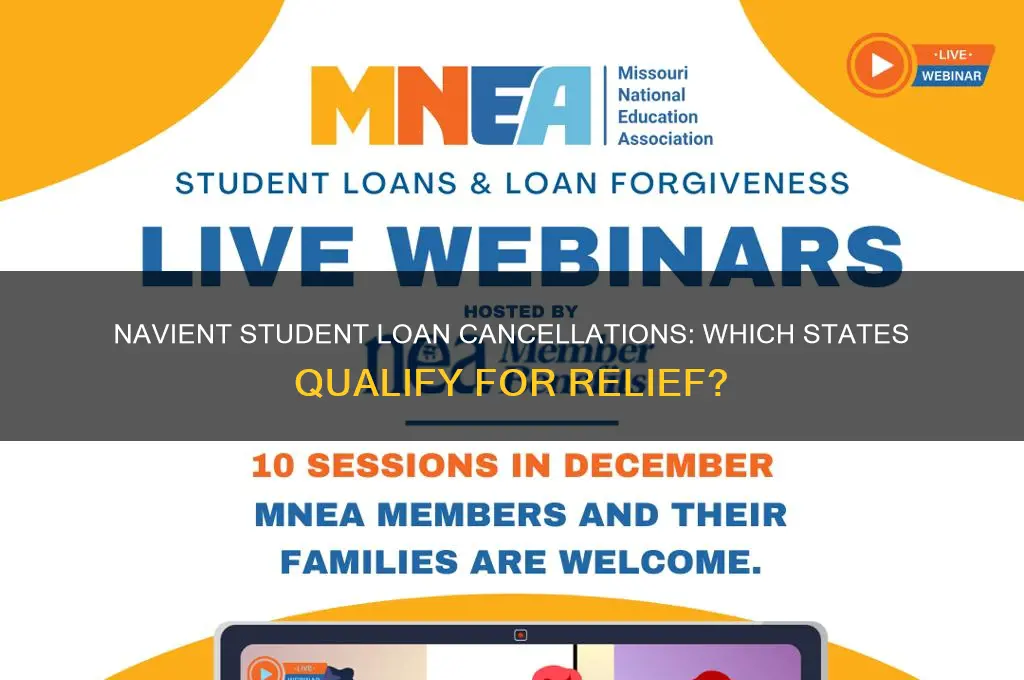 which states will navient cancel student loans