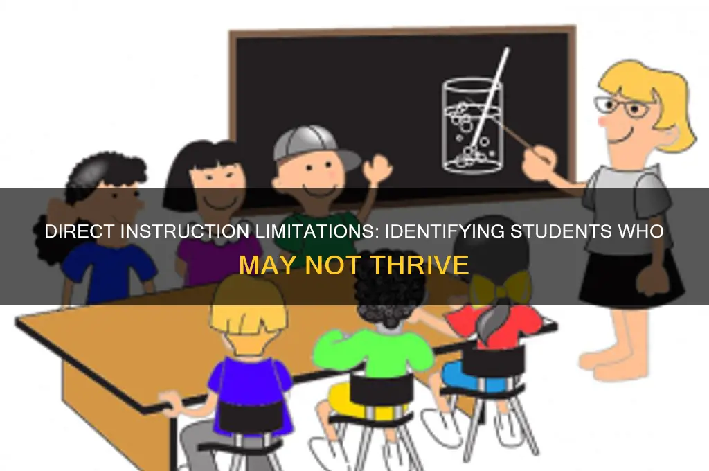 which students will not benefit from direct instruction