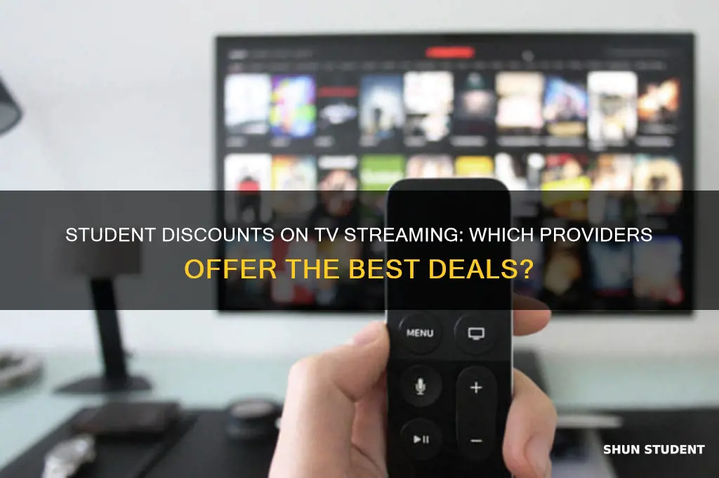 which tv streaming providers have student discounts