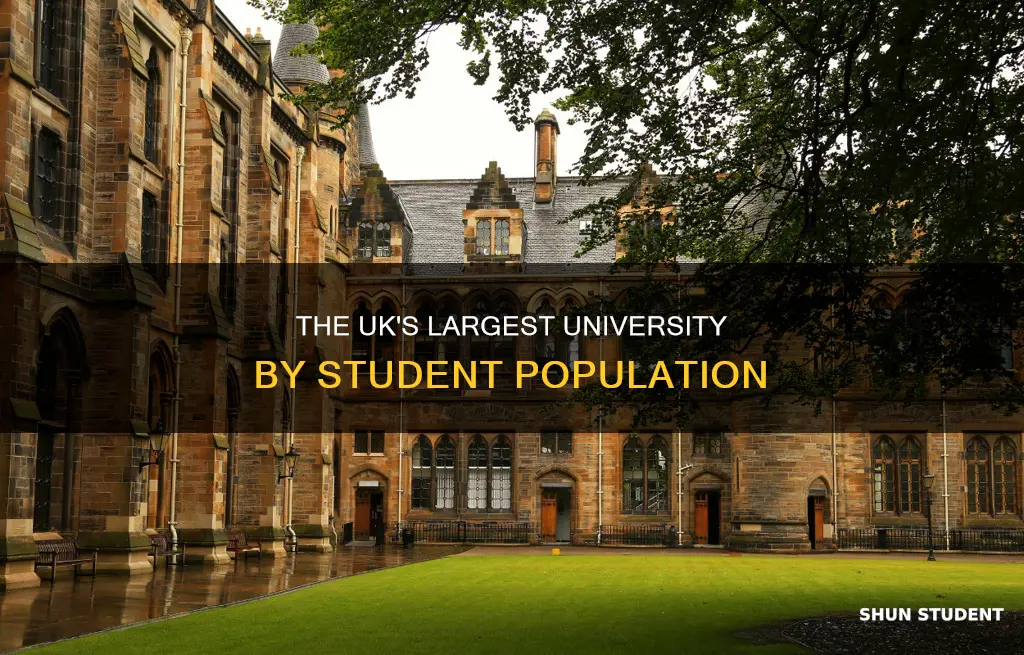 which uk university has the most students
