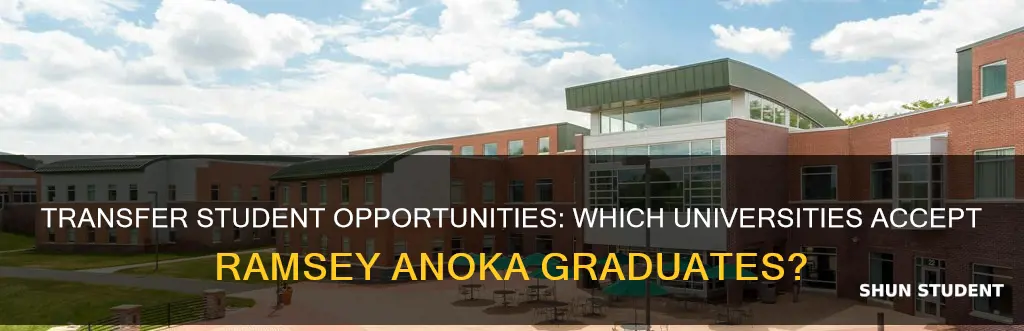 which universities accept transfer students from ramsey anoka community college