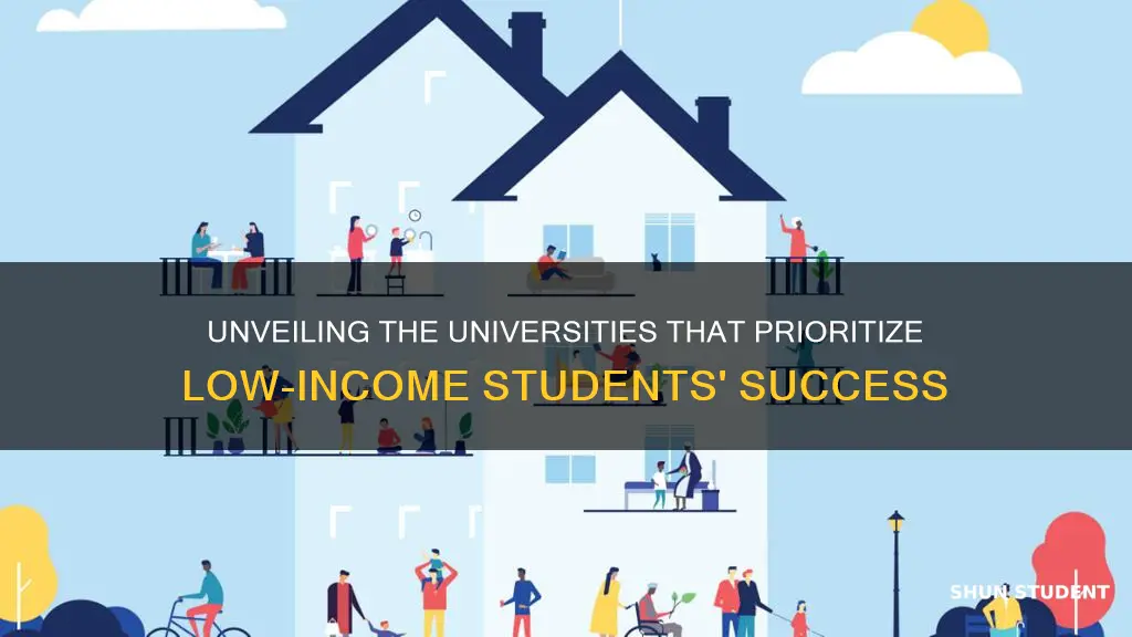 which universities care about low income students