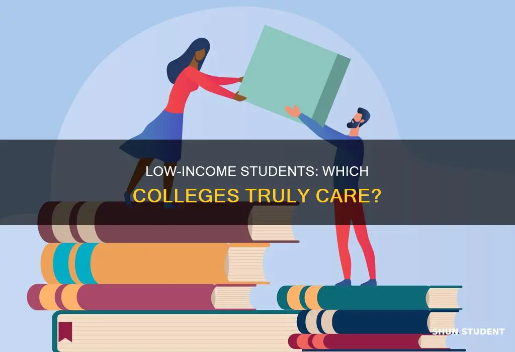 which universities care about low income students