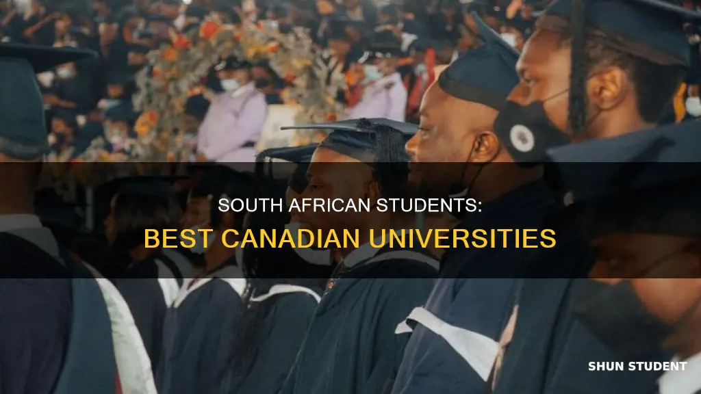which universities in canada to south african students go to