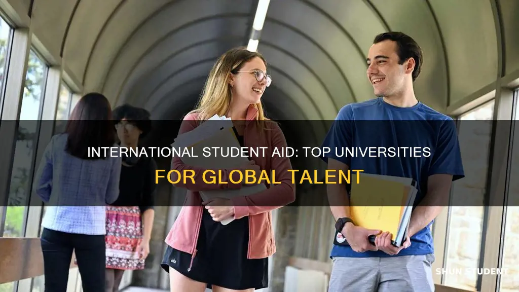 which universities offer aid to international students