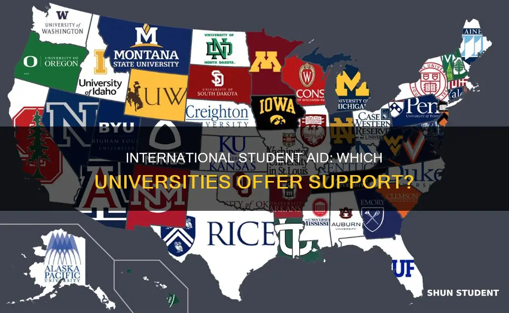 which universities offer aid to international students