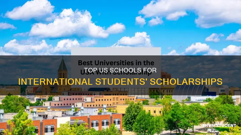 which universities offer most scholarships for international students in usa