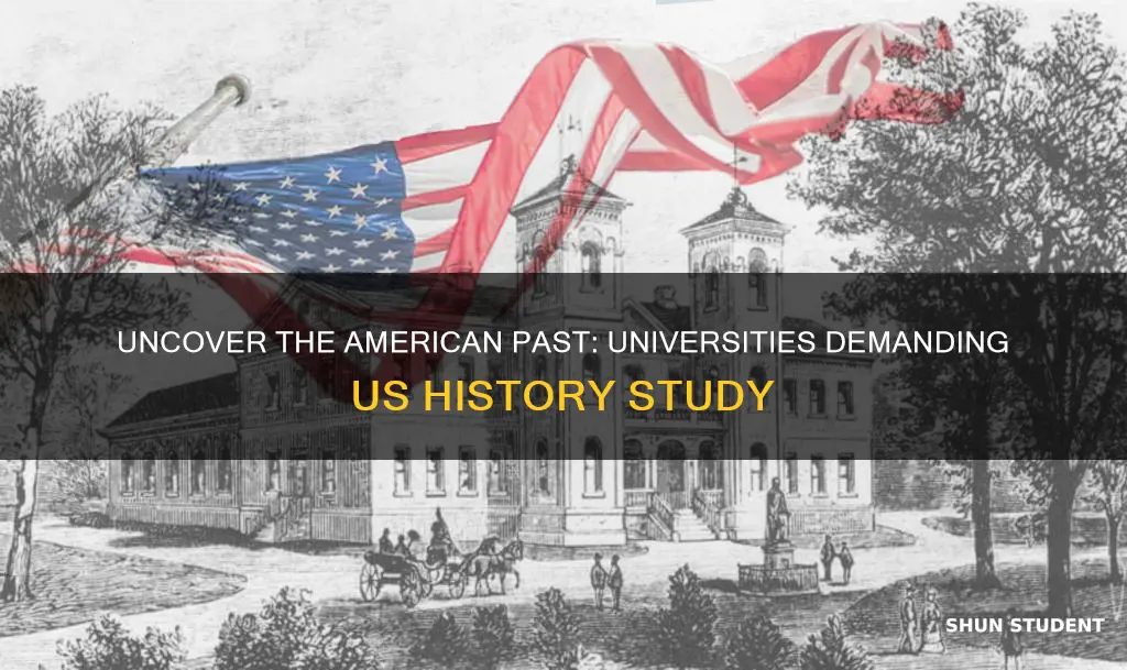 which universities require students to study american history